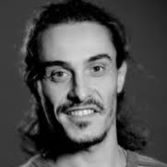 A man with long hair.