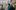A socially-distanced group walks through Leeds' ornate Corn Exchange wearing headphones