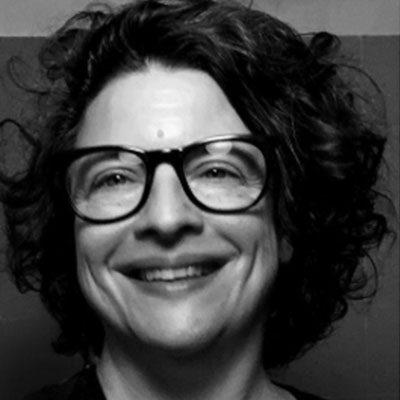 Black and white headshot of Laura Hopkins