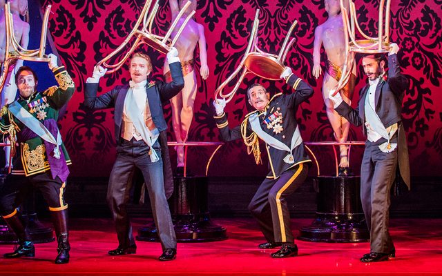 Geoffrey Dolton as Baron Zeta, Nicholas Butterfield as Bogdanovitch, Alex Otterburn as Cascada, Dean Robinson as Kromov, Alex Banfield as St Brioche and Jeremy Peaker as Pritschitch © Robert Workman