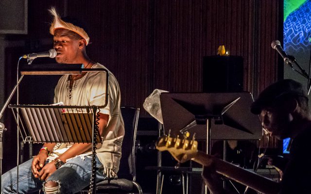 Thandanani Gumede and collaborators performing their Resonance showcase © Opera North